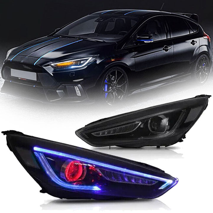 VLAND FORD FOCUS mk3 ヘッドライト VLAND LED ヘッドライトフォード フォーカス 2015-2019 第 3 世代