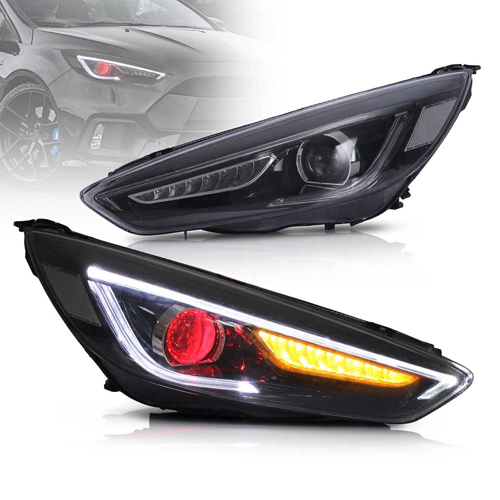 VLAND FORD FOCUS mk3 ヘッドライト VLAND LED Headlights For 2015-2019 Ford Focus 3th Gen Facelift MK