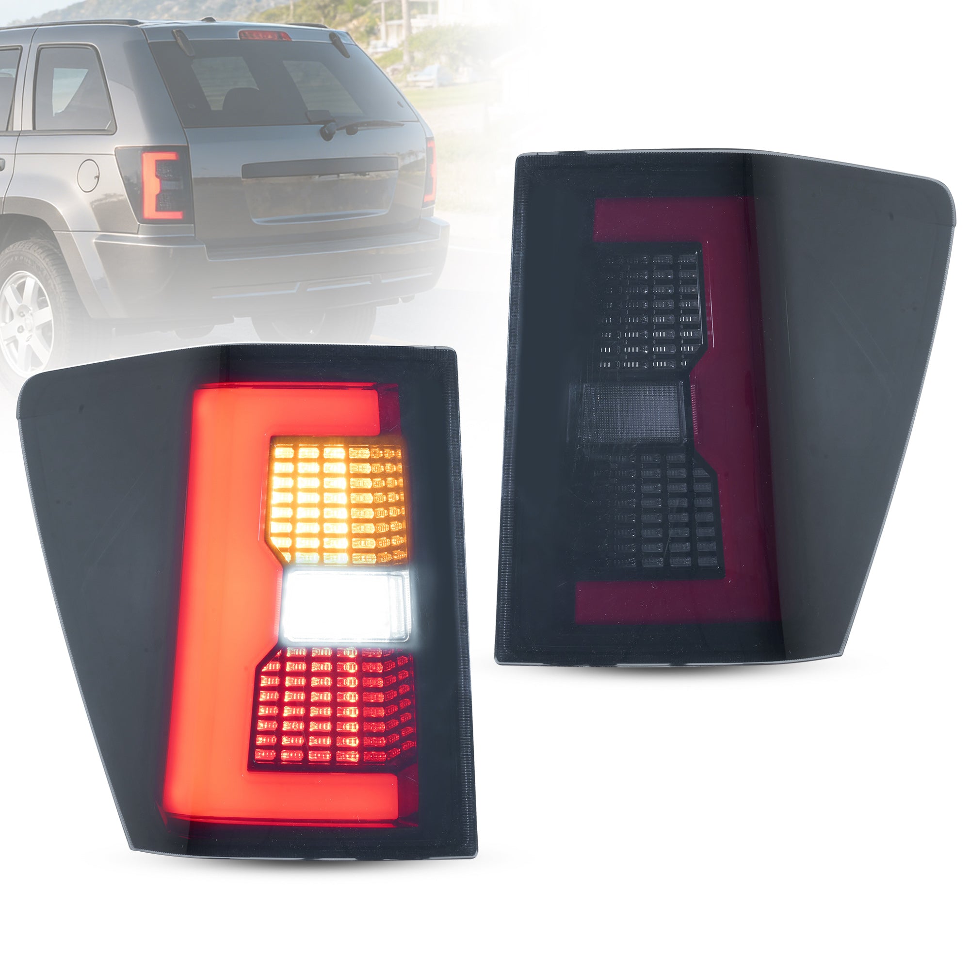2005-2010 Jeep Grand Cherokee Full LED Taillights