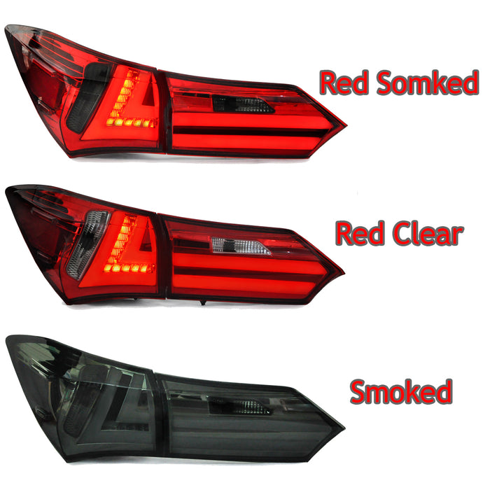 VLAND LED Tail lights For Toyota Corolla 2014-2019 International E170/E180 version(Price of 100 pairs)