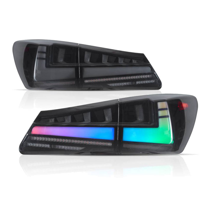 VLAND LED RGB Taillights For 2005–2013 Lexus IS250 IS350 ISF