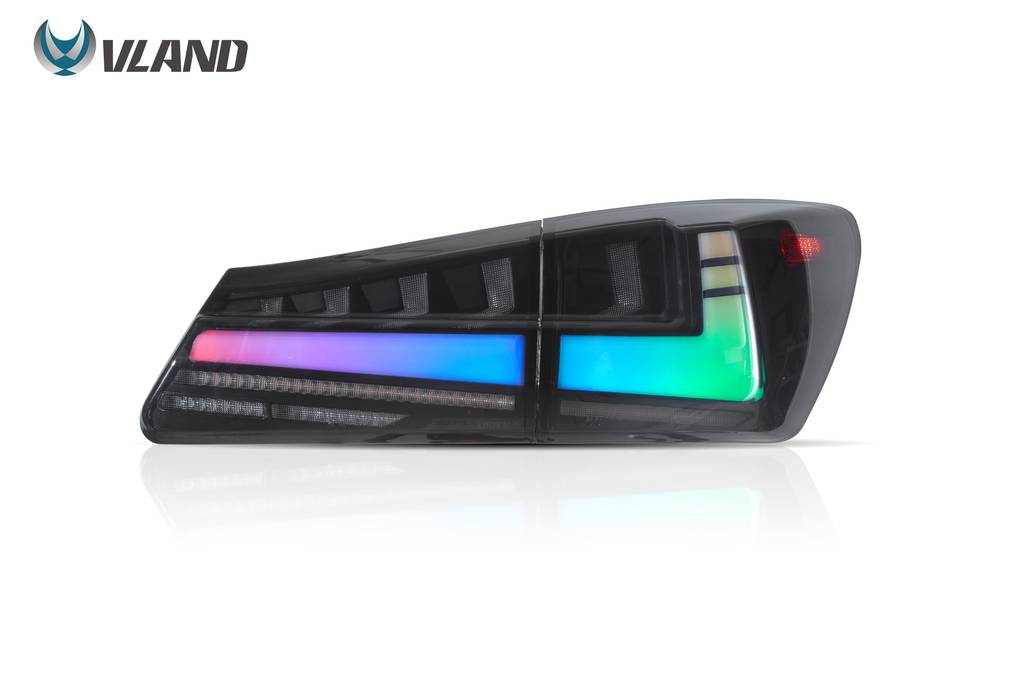 VLAND LED RGB Taillights For 2005–2013 Lexus IS250 IS350 ISF