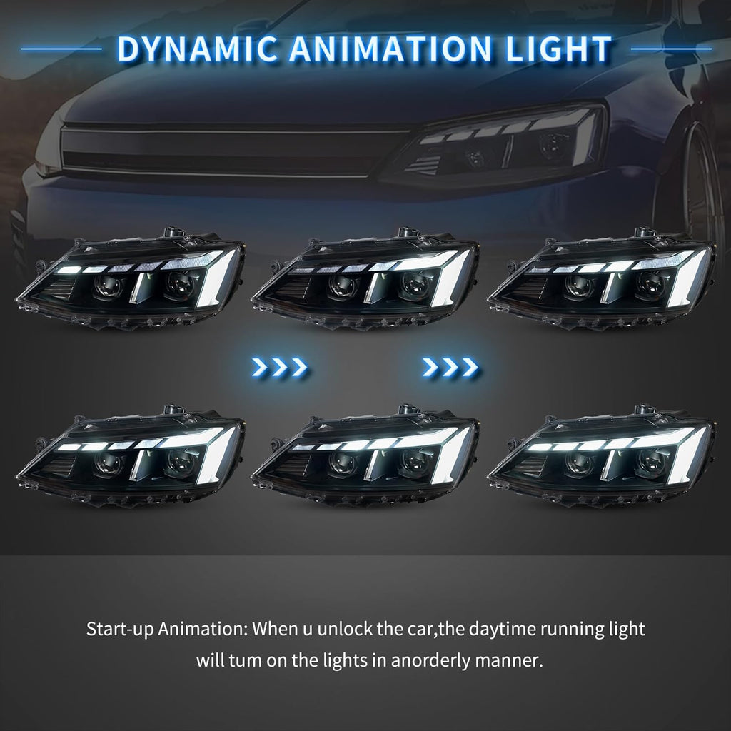 2011-2018 Volkswagen Jetta MK6 LED Headlights