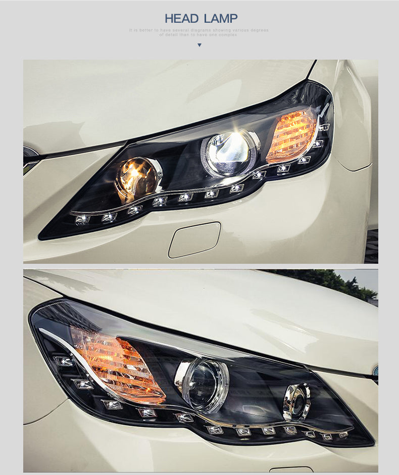 VLAND LED  ヘッドライトトヨタ・マークX 2代目前期用 2009-2012 （丰田锐志大灯/Toyota  Mark X headlights）