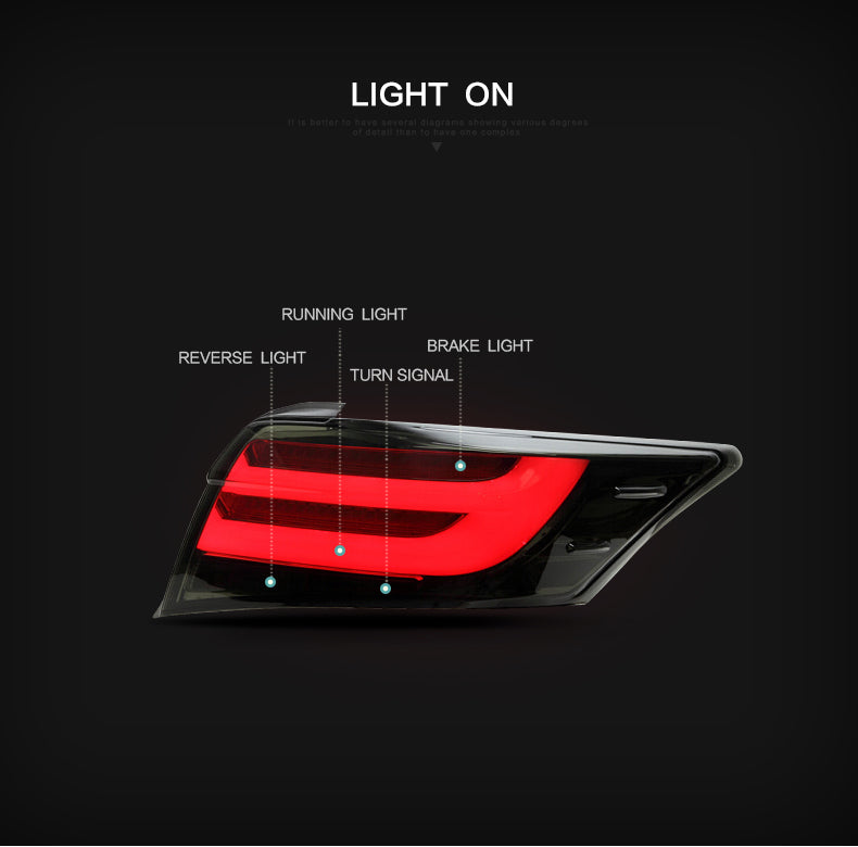 VLAND LED Tail lights For Toyota Vios 2013-2019 (MOQ of 100)
