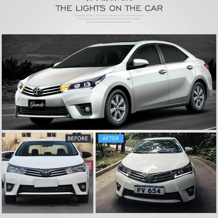 VLAND-LED-Scheinwerfer für 2014–2019 Toyota Corolla 0257-GWLZ