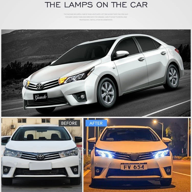 VLAND LED Headlights For 2014–2019 Toyota Corolla 0251-GNBC