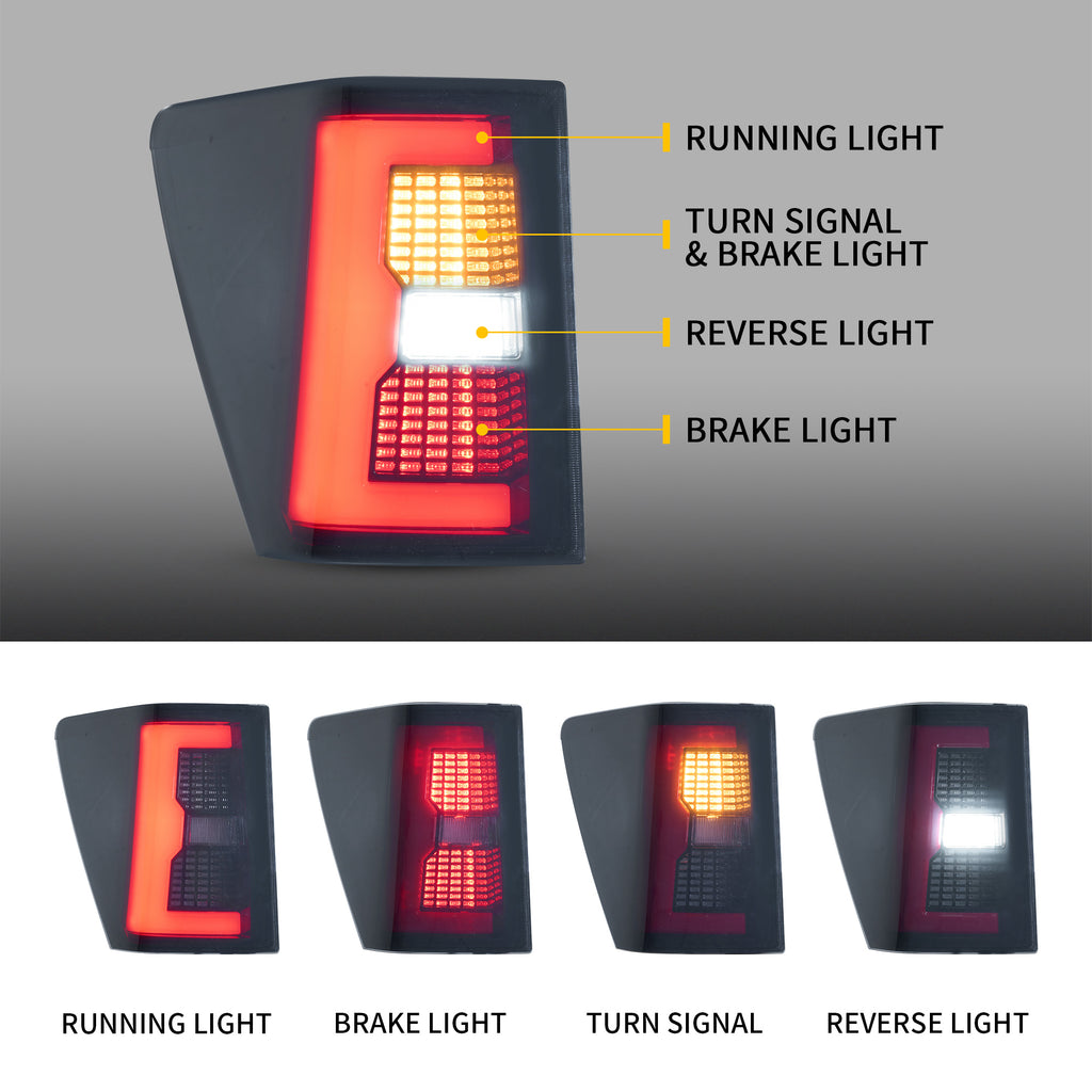 2005-2010 Jeep Grand Cherokee Full LED Taillights