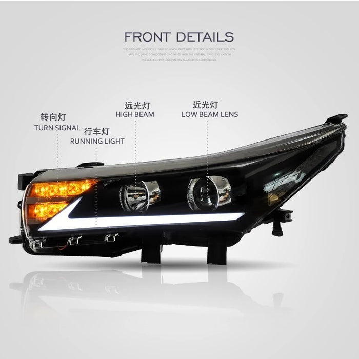 VLAND LED Headlights For 2014–2019 Toyota Corolla 0257-GWLZ