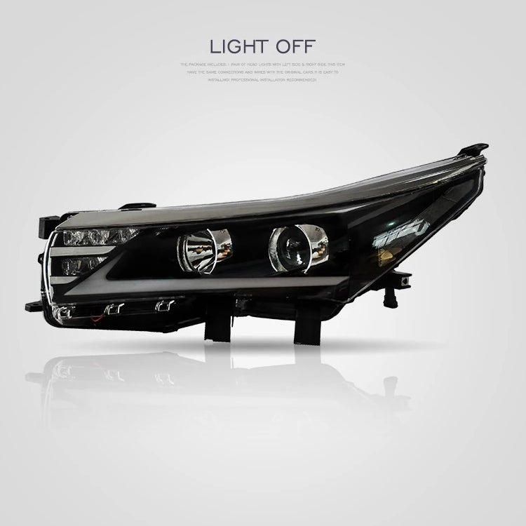 Phares LED VLAND pour Toyota Corolla 2014-2019 0251-GNLZ
