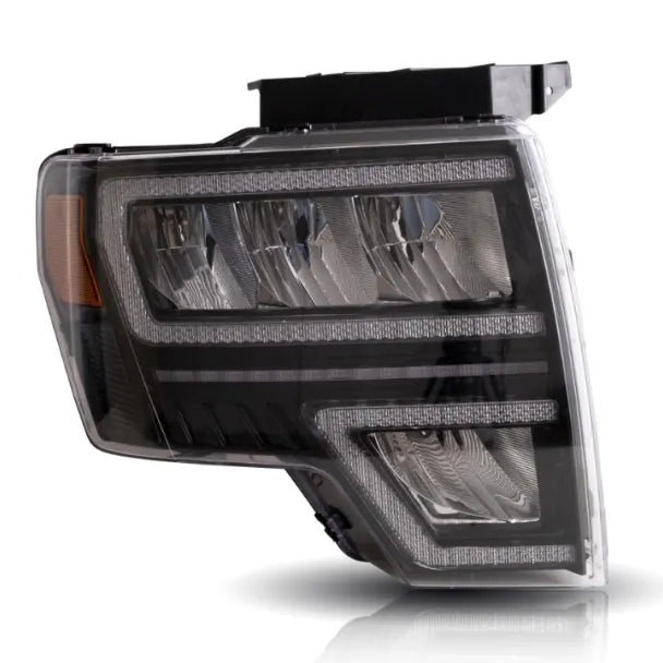 VLAND LED Headlight For 2009-2014 Ford F150 Amber reflector right side