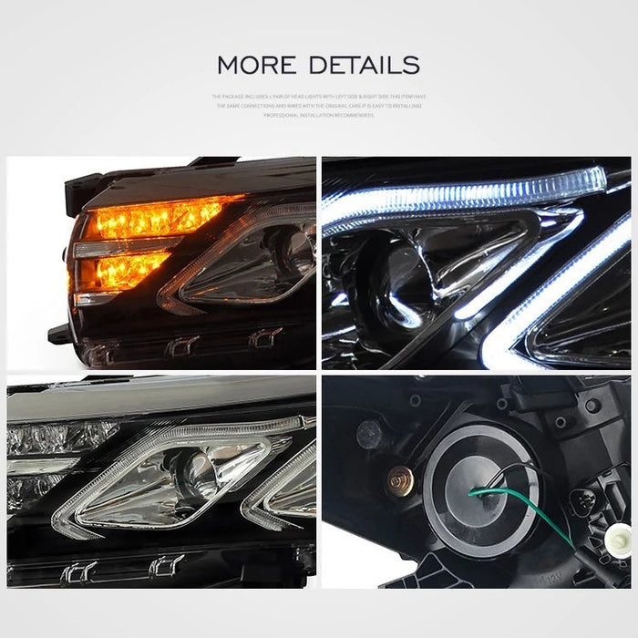 VLAND LED Headlights For 2014–2019 Toyota Corolla 0251-GNBC