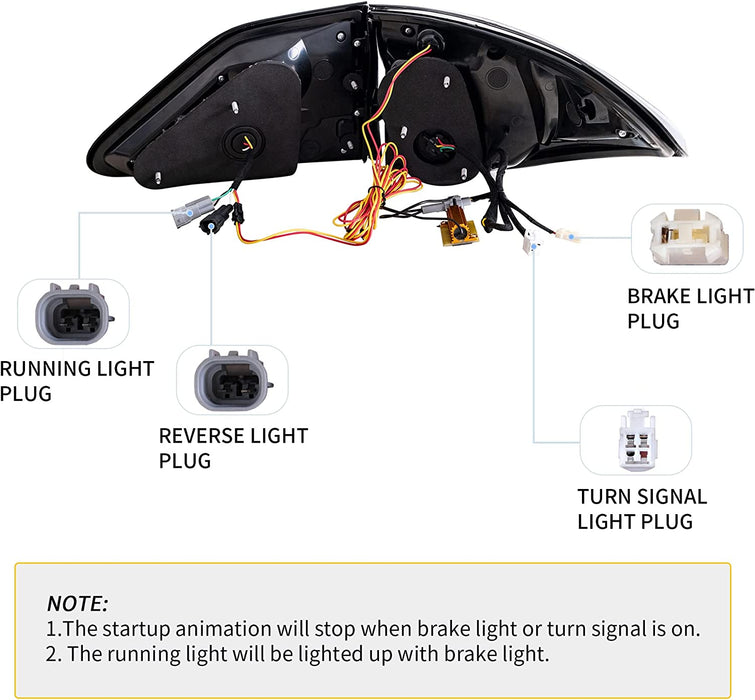 Luces traseras LED VLAND para Lexus RX 350 2009-2014 400h 450h 450hL
