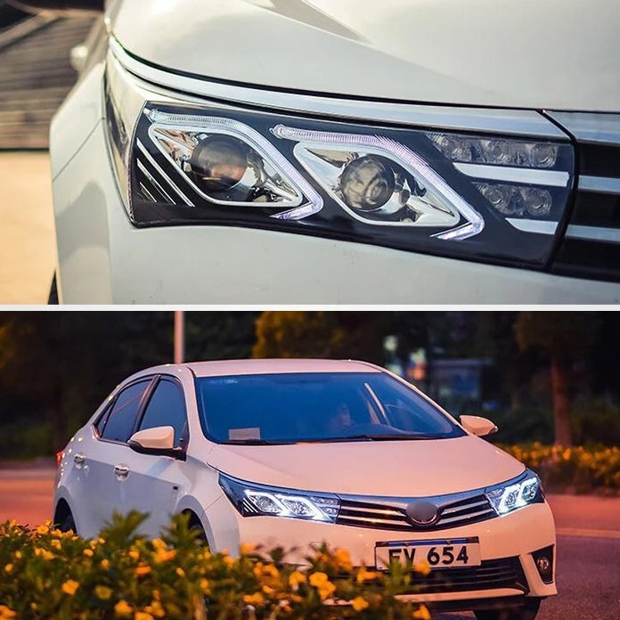 VLAND LED Headlights For 2014–2019 Toyota Corolla 0257-GWBC