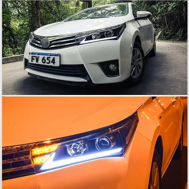 Phares LED VLAND pour Toyota Corolla 2014-2019 0251-GNLZ
