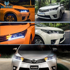 Phares LED VLAND pour Toyota Corolla 2014-2019 0251-GNLZ