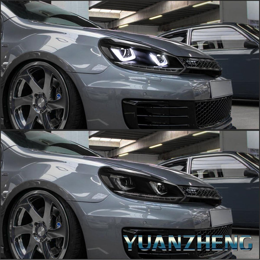 Faros delanteros LED VLAND para modelos halógenos Golf Mk6 2009-2014 (Europa es 2008-2012)
