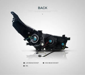 VLAND-LED-Scheinwerfer für 2014–2019 Toyota Corolla 0257-GWLZ
