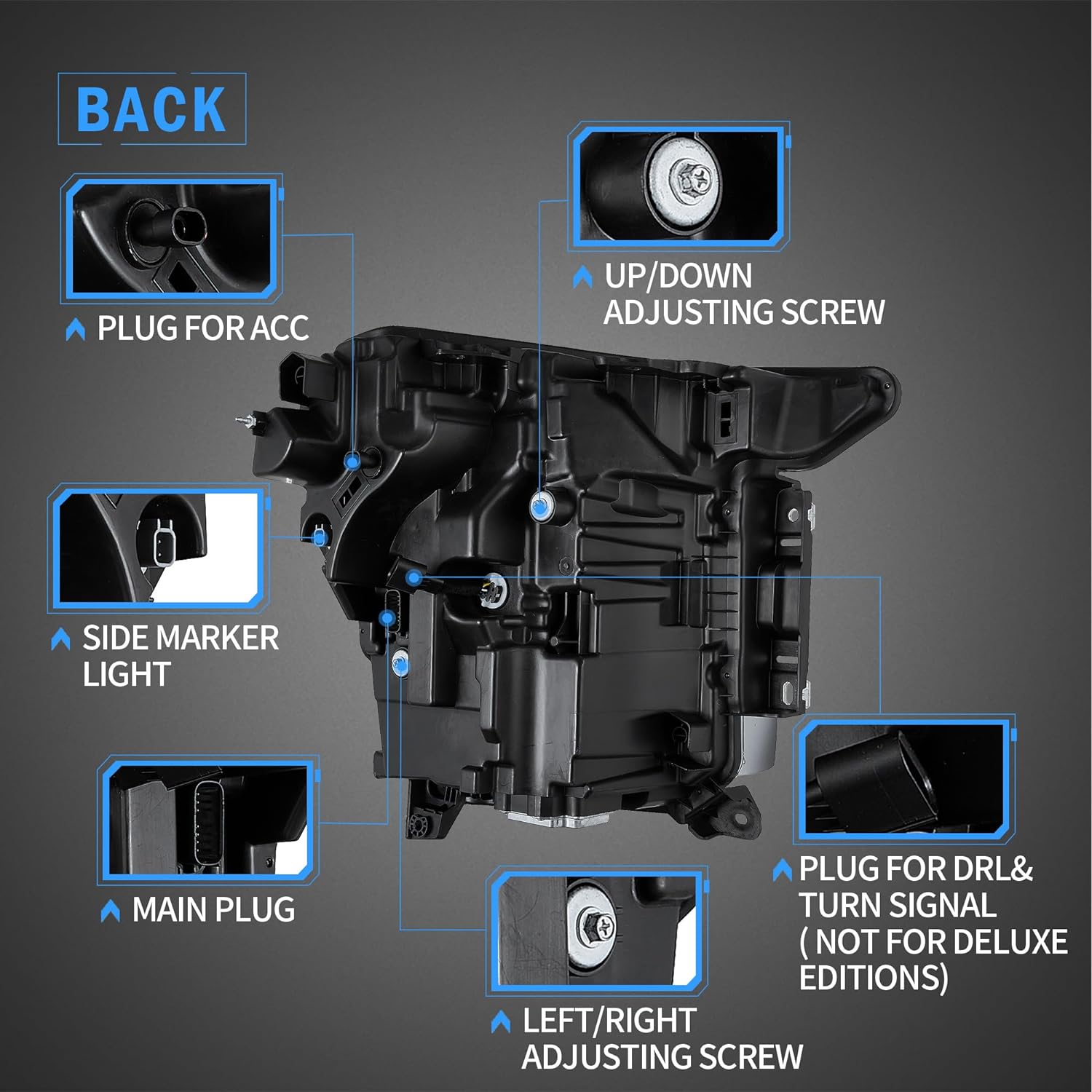 <t0>LAND  LED  Dual-beam  HeadlighTs  For 2021-2023 Ford  F150