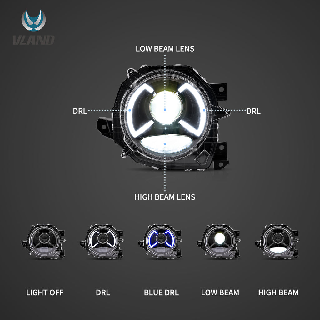 VLAND LED Headlights For Suzuki Jimny 2018-2023