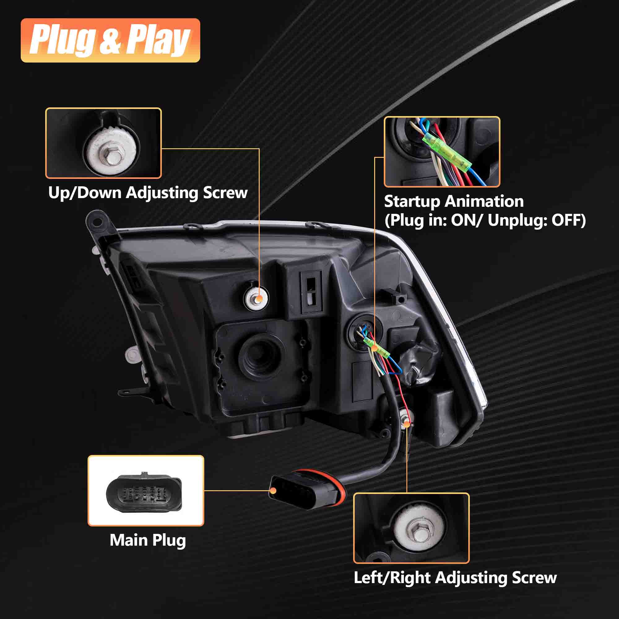 VLAND LED Headlights For 2009-2018 RAM 1500 2500 3500