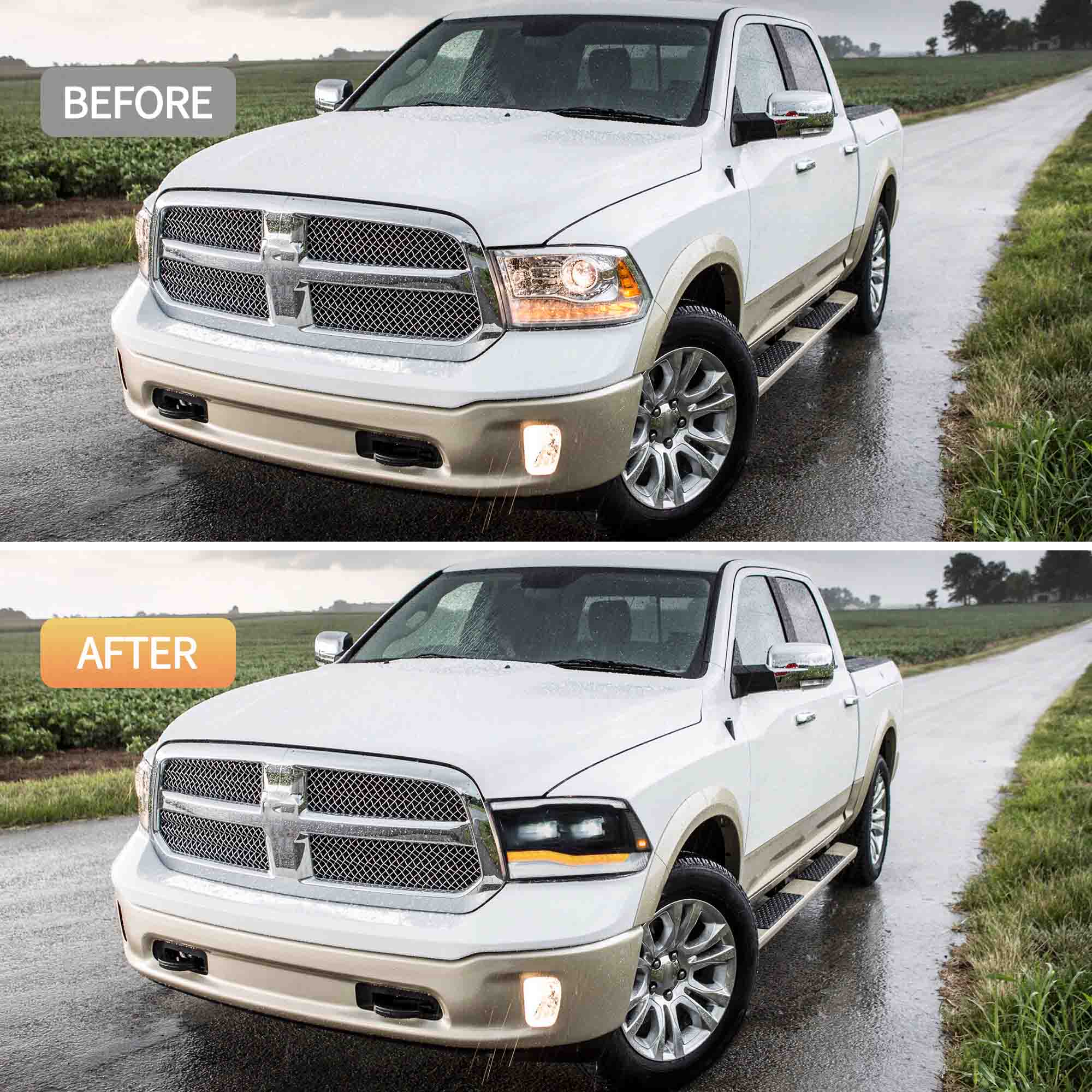 VLAND LED Headlights For 2009-2018 RAM 1500 2500 3500