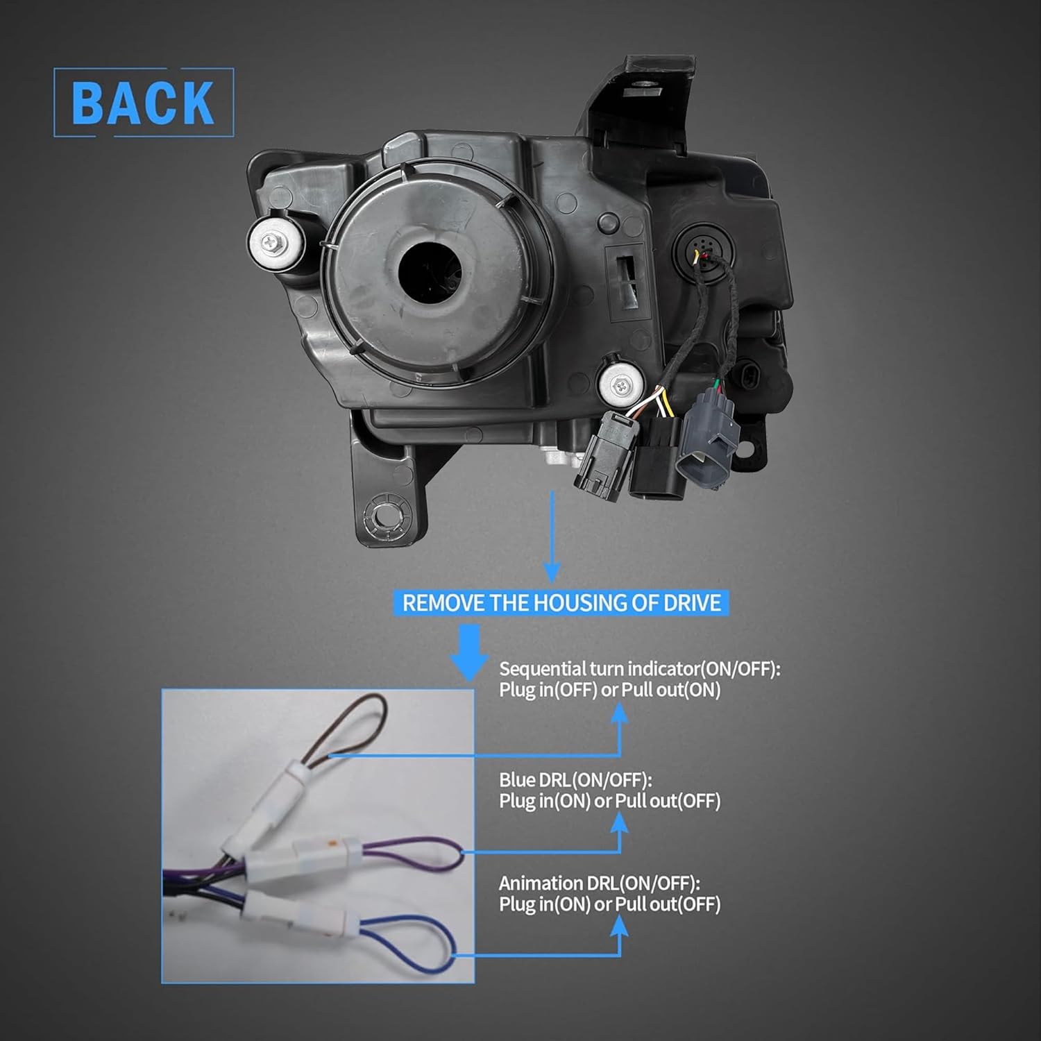 VLAND LED Headlights For 2011-2013 Jeep Grand Cherokee (WK2)