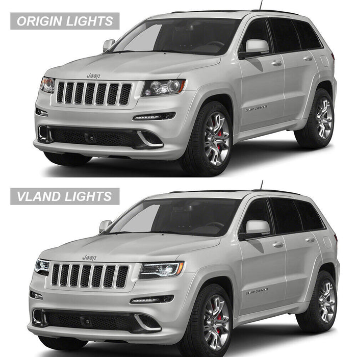VLAND LED Headlights For 2011-2013 Jeep Grand Cherokee (WK2) HID/Xenon Models