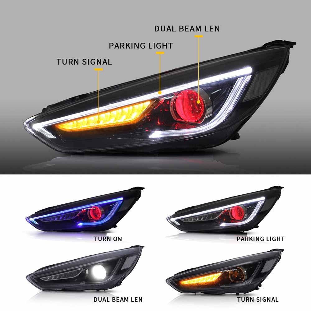 VLAND LED ヘッドライトフォード フォーカス 2015-2019 第 3 世代