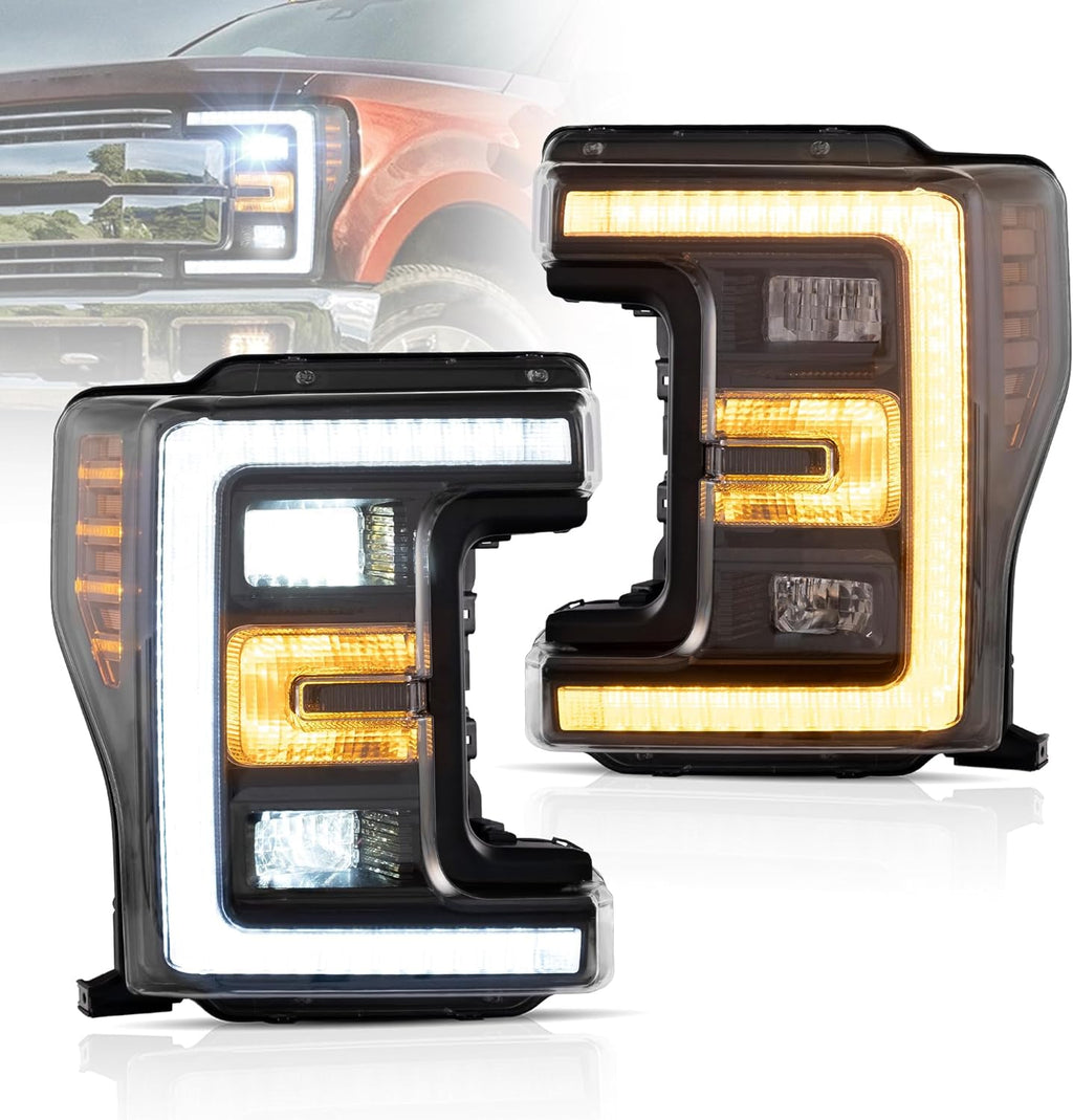 VLAND LED Headlights For 2017-2019 Ford F250 F350 F450 F550 Super Duty