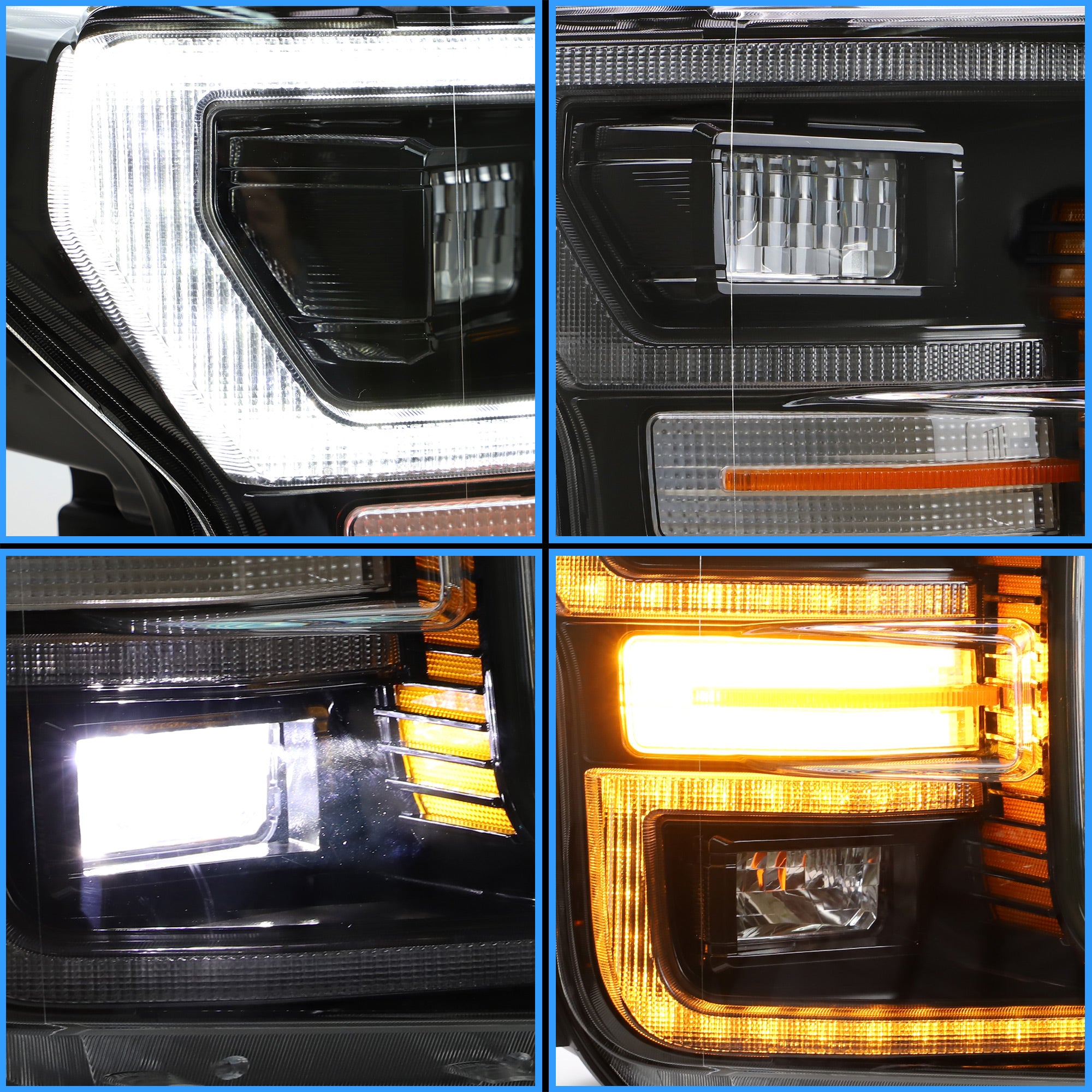 <<<<t51>48>18>0>LAND  LED  HeadlighTs  For 2018-2020 Ford  F150 w/sTarT-up  animaTion