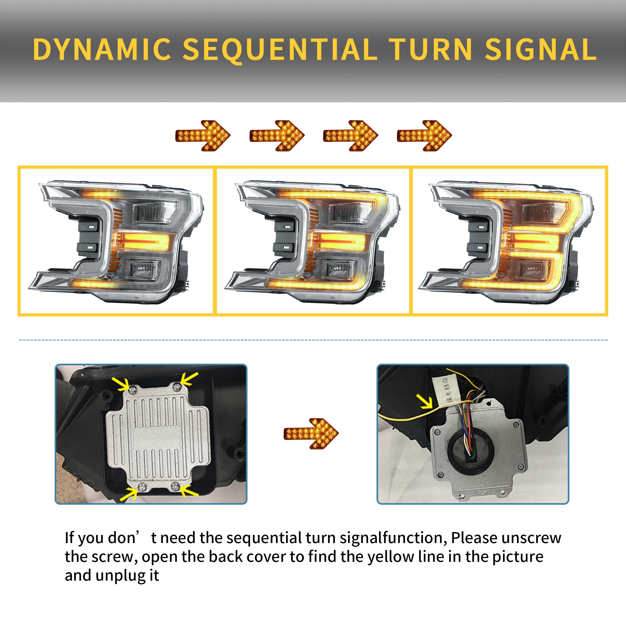 VLAND LED Headlights For 2018-2020 Ford F150