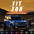 VLAND RGB LED Projector Headlights For 2021-2026 Ford Bronco