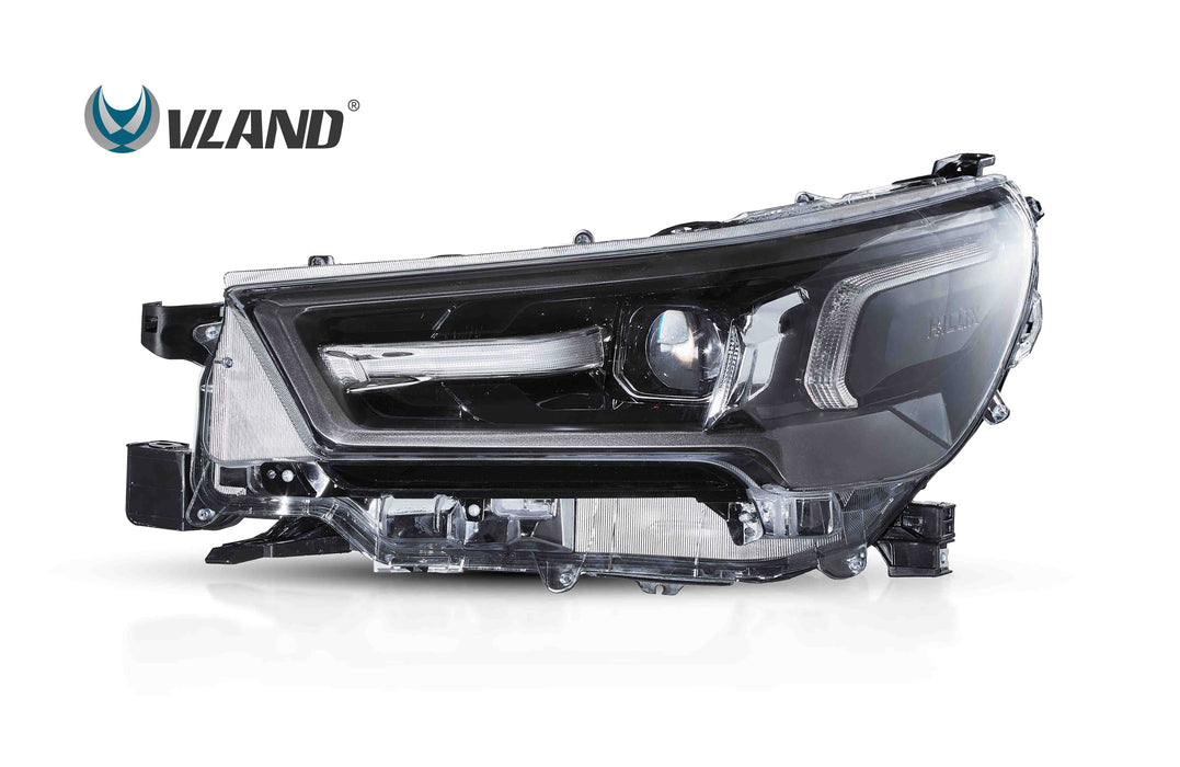 VLAND LED Headlights For 2020-2024 Toyota Hilux /Revo Front Lights (Pair)
