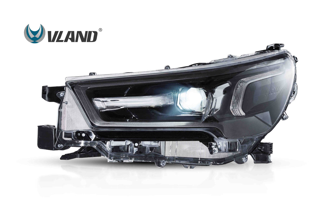 VLAND LED Headlights For 2020-2024 Toyota Hilux /Revo Front Lights (Pair)