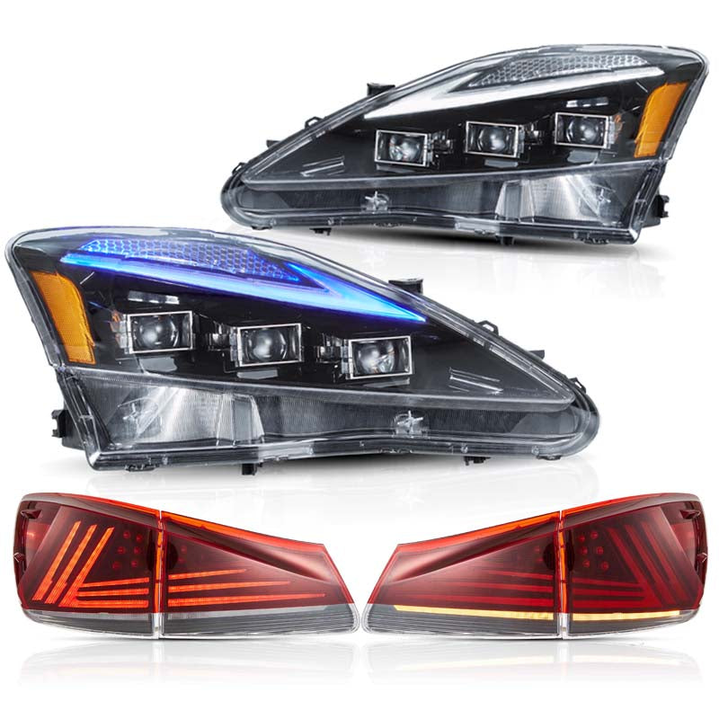 VLAND LED Headlights & Taillights For 2006-2013 Lexus IS250/350/F