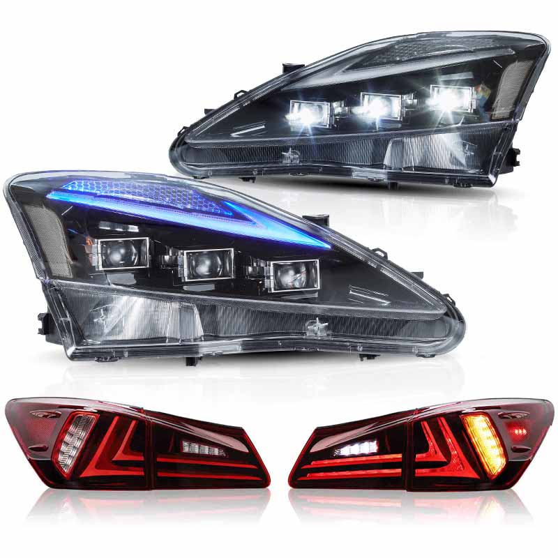 VLAND LED Headlights and Taillights For 2006-2013 Lexus IS250/350/F