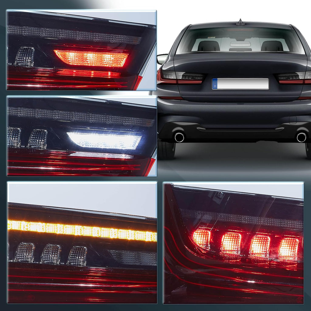 VLAND LED Laser Taillights For 2020-2024 BMW 3 Series G20 M3 G80