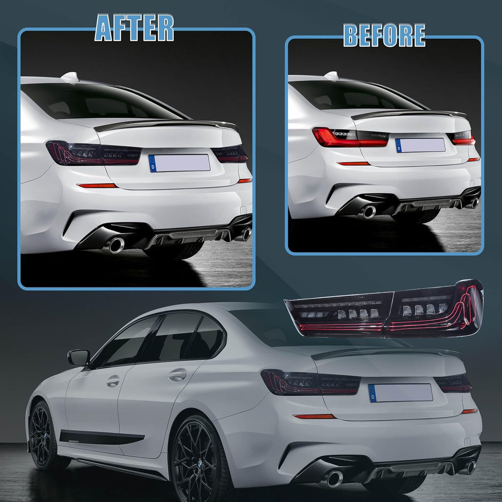 VLAND LED Laser Taillights For 2020-2024 BMW 3 Series G20 M3 G80