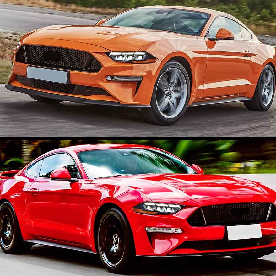 VLAND LED Projector Headlights For 2018-2023 Ford Mustang (S550 Facelift)