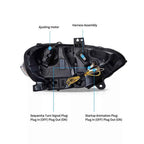 VLAND LED Projector Headlights For 2018-2023 Ford Mustang (S550 Facelift)