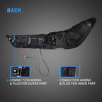 VLAND LED Taillights For 2020-2024 BMW 3 Series G20 M3 G80 W/Sequential Amber Turn Signal