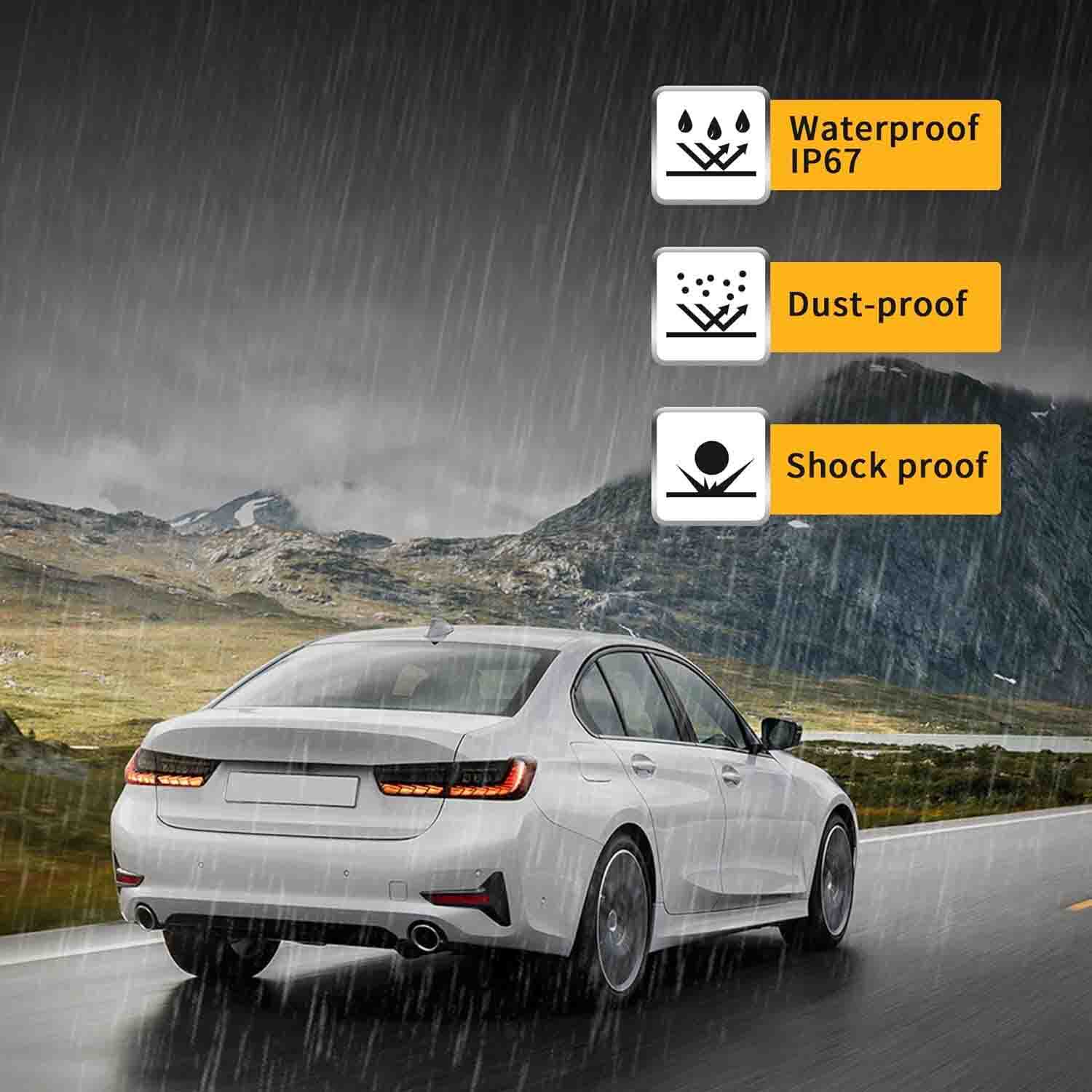 VLAND LED Taillights For 2020-2024 BMW 3 Series G20 M3 G80 W/Sequential Amber Turn Signal