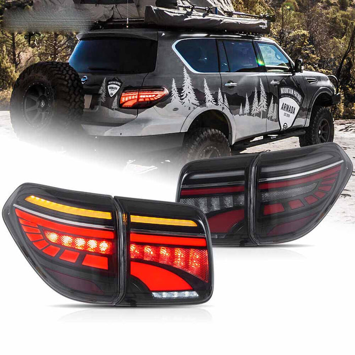 Feux arrière à LED VLAND pour Nissan Patrol (Y62) 2012-2019 feux arrière de rechange Nissan Armada 2017-2020
