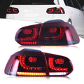 VLAND LED Taillights For 2009-2014 Volkswagen Golf 6 MK6