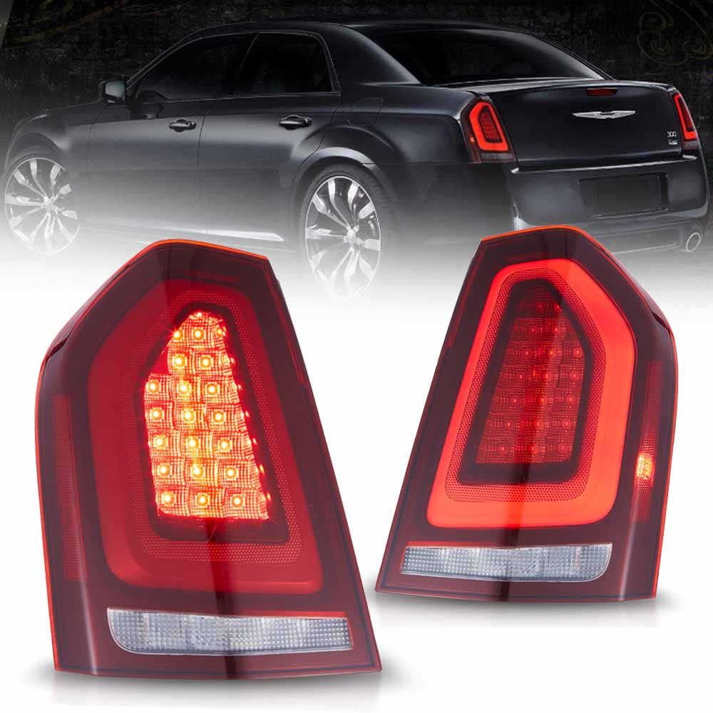 <t0>LAND  LED  TaillighTs  For 2011-2014 Chrysler 300 i Lancia  Thema