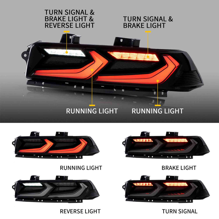 VLAND LED Taillights For 2014 2015 Chevrolet Camaro
