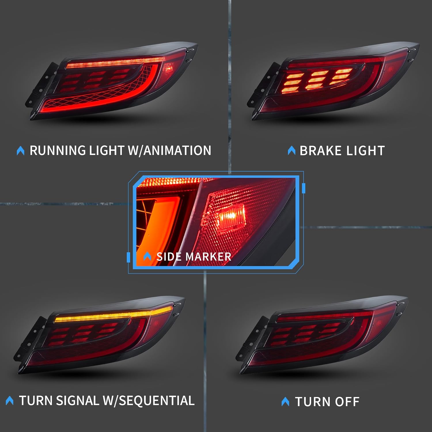 VLAND LED Taillights For 2022-2026 Toyota GR86 / Subaru BRZ 2nd