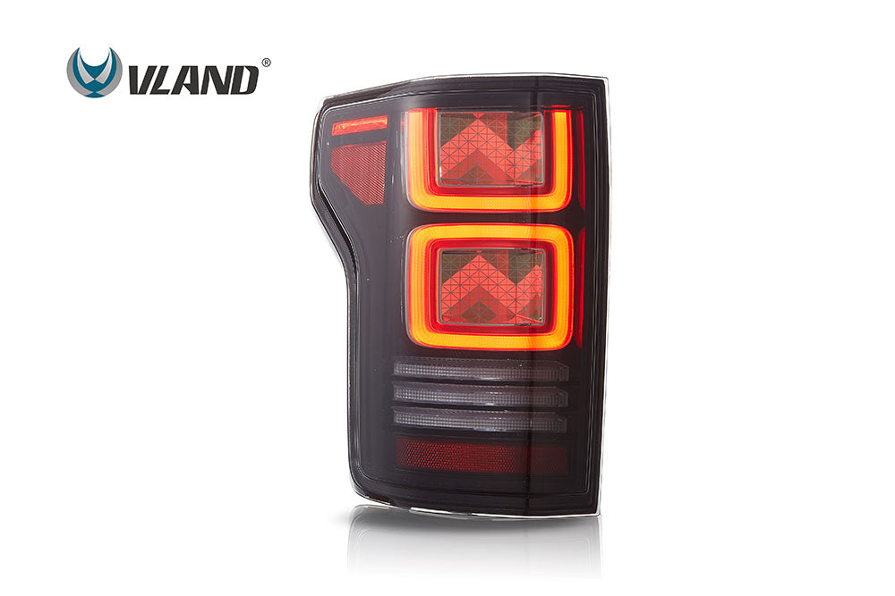 <<t19>0>LAND  OLED  TaillighTs  For 2015-2020 Ford  F150 w/AnimaTion  Amber  Turn  Signal