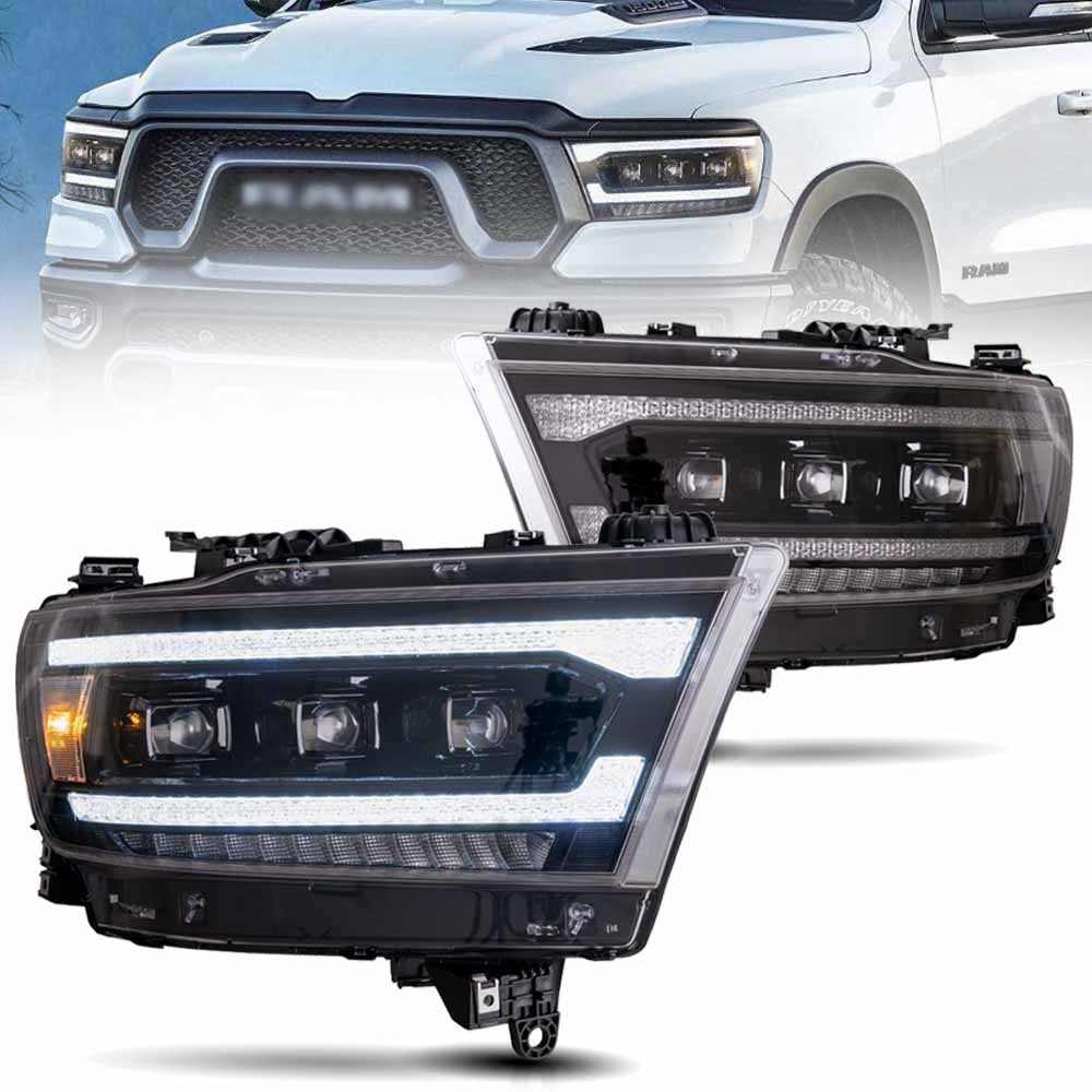 VLAND-LED-Projektor-Scheinwerfer für 2019-2024 RAM 1500